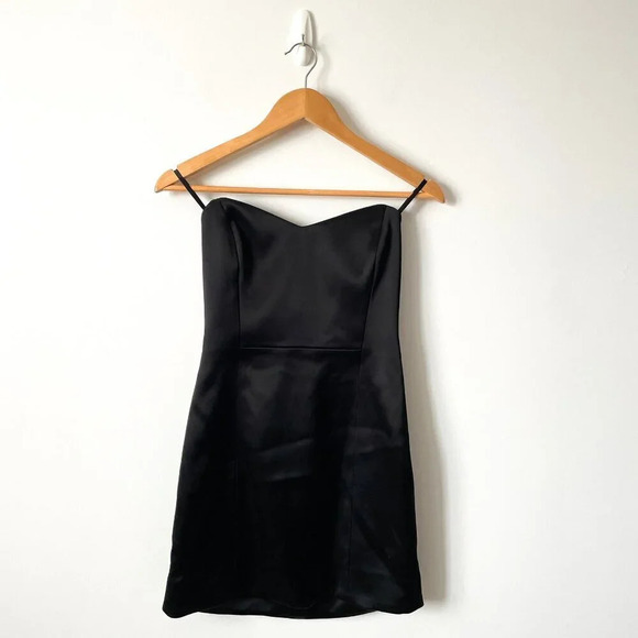 Aritzia Ten by  Babaton Strapless Sweetheart Dazzle Dress Black Size 4 - Picture 5 of 10